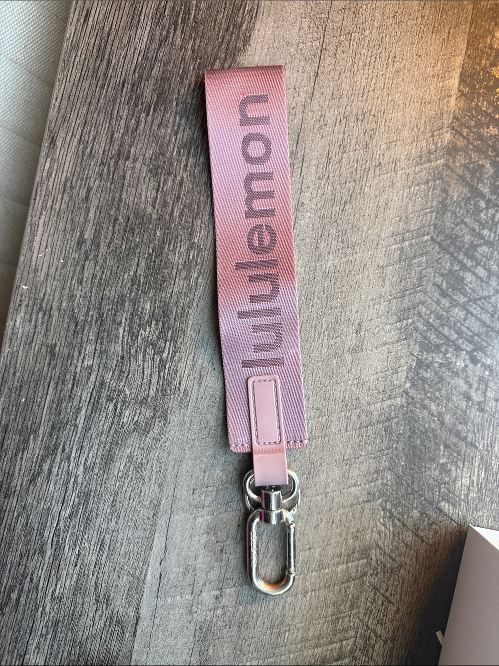 lululemon athletica Dusty Pink Wrist Strap Key Holder